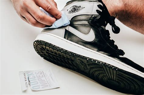 cleaning inside of sneakers.